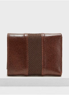 Robert Wood Leather Tri-Fold Wallet  - Image 1