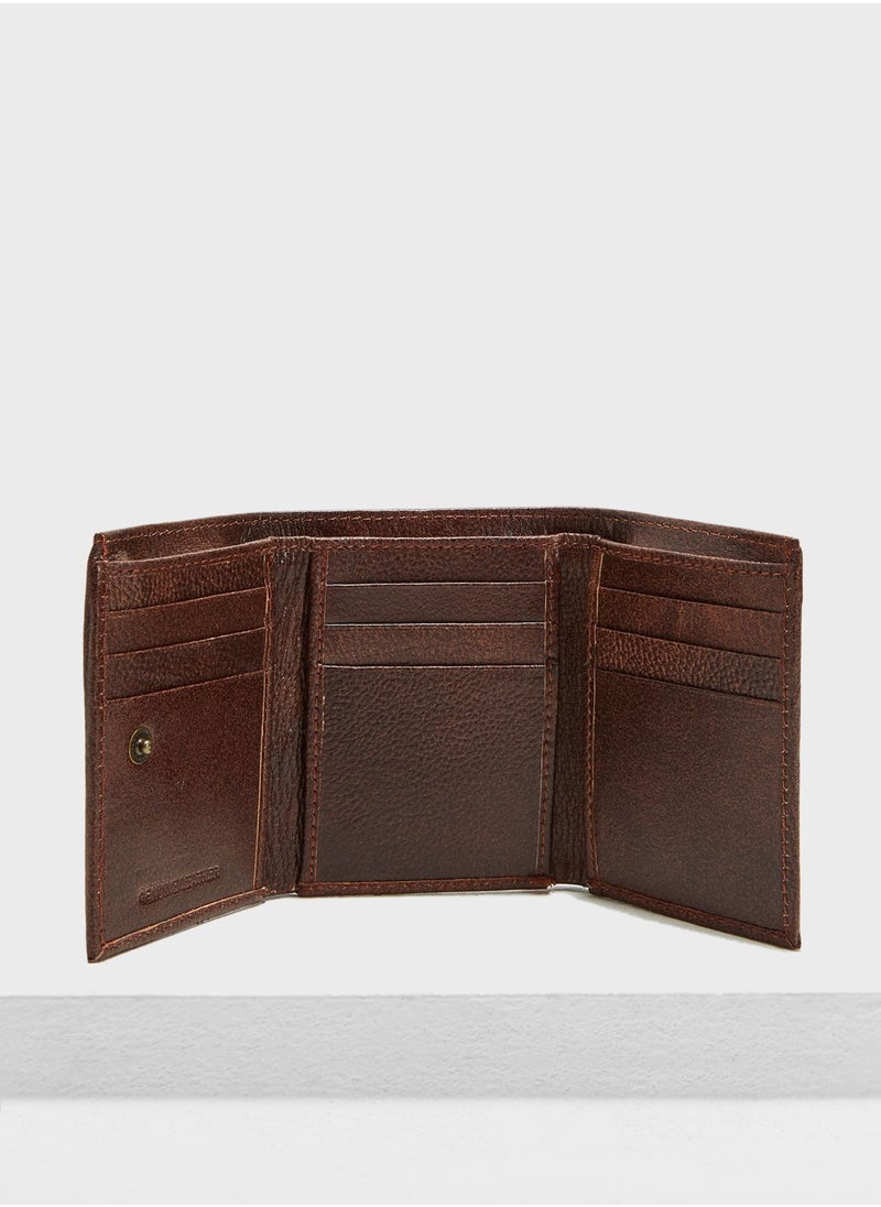 Robert Wood Leather Tri-Fold Wallet  - Image 3