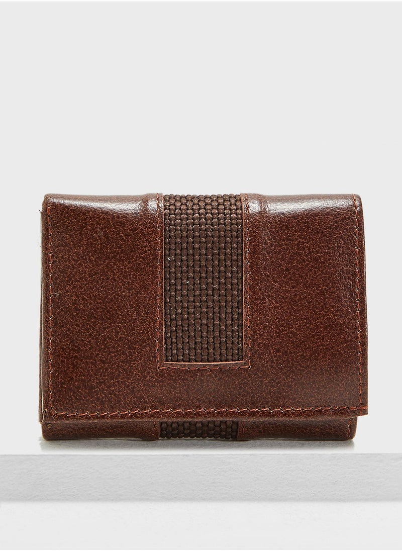 Robert Wood Leather Tri-Fold Wallet  - Image 2