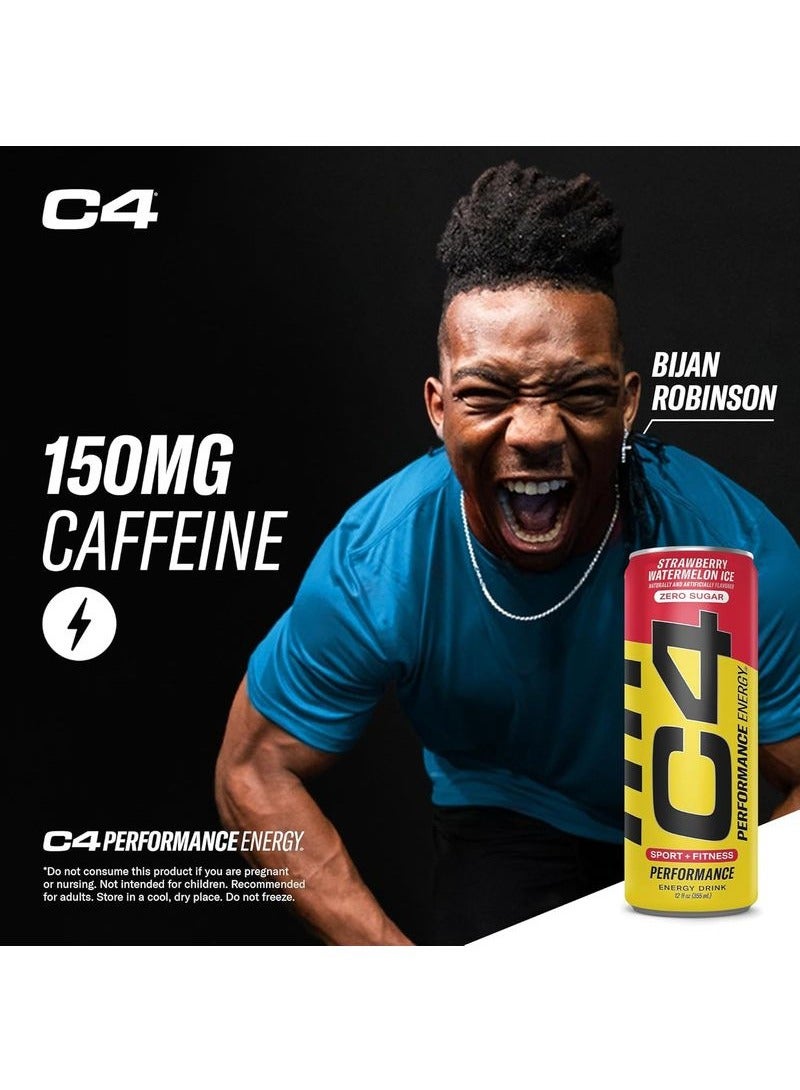 C4 مشروب الطاقة بنكهة الفراولة والبطيخ المثلج - Image 2