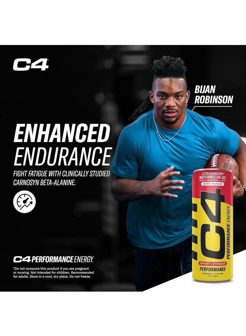 C4 مشروب الطاقة بنكهة الفراولة والبطيخ المثلج - Image 3