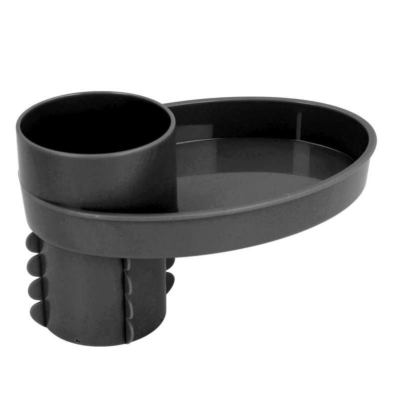 Black Portable Car Seat Snack Tray With Cup Holder And Toy Accessories For Infant Travel - Image 5
