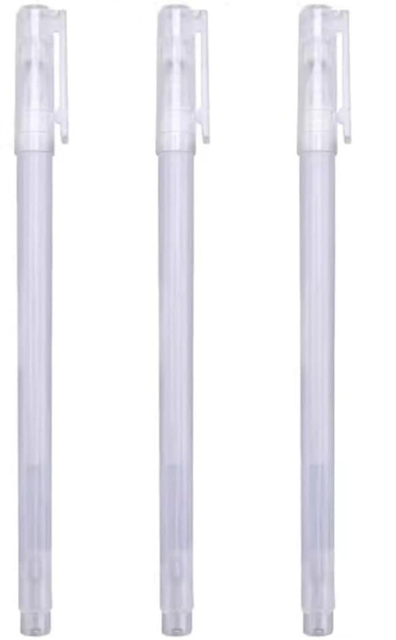 worison 3pc Fine Point Tip White Gel Pens for Black Paper Drawing, Illustration, Rocks Painting, Coloring etc - Image 1