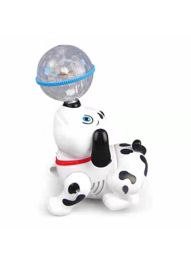 null - Children's Rotating Stunt Top Ball Puppy Cool Projection Light Music Electric Toy Stall Wholesale-Color:Rotating Top Ball Puppy-Specifications:No Battery - Image 1