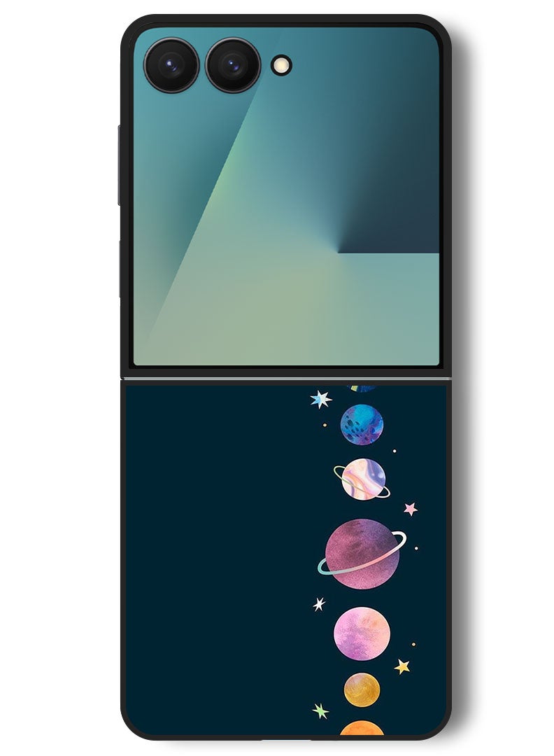 Theodor Case Compatible with Samsung Galaxy Z Flip 7 - 6.9 Inch Protection Shockproof Bumper Cover Space - Image 1