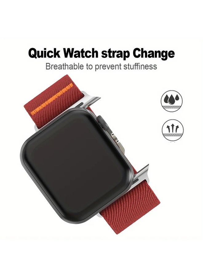 Starlight Color Nylon Scrunchie Strap for Apple Watch 38 40 41 42mm Series 10 - Image 4