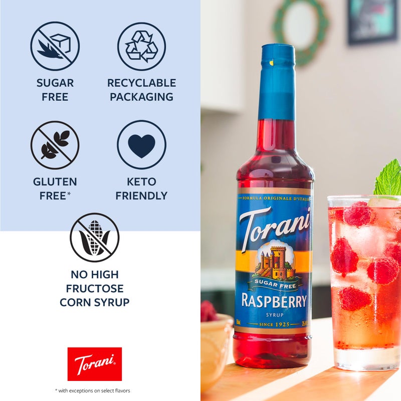 Torani Sugar Free Syrup, Soda Flavors Variety Pack, 25.4 Ounce (Pack of 4) - Image 4