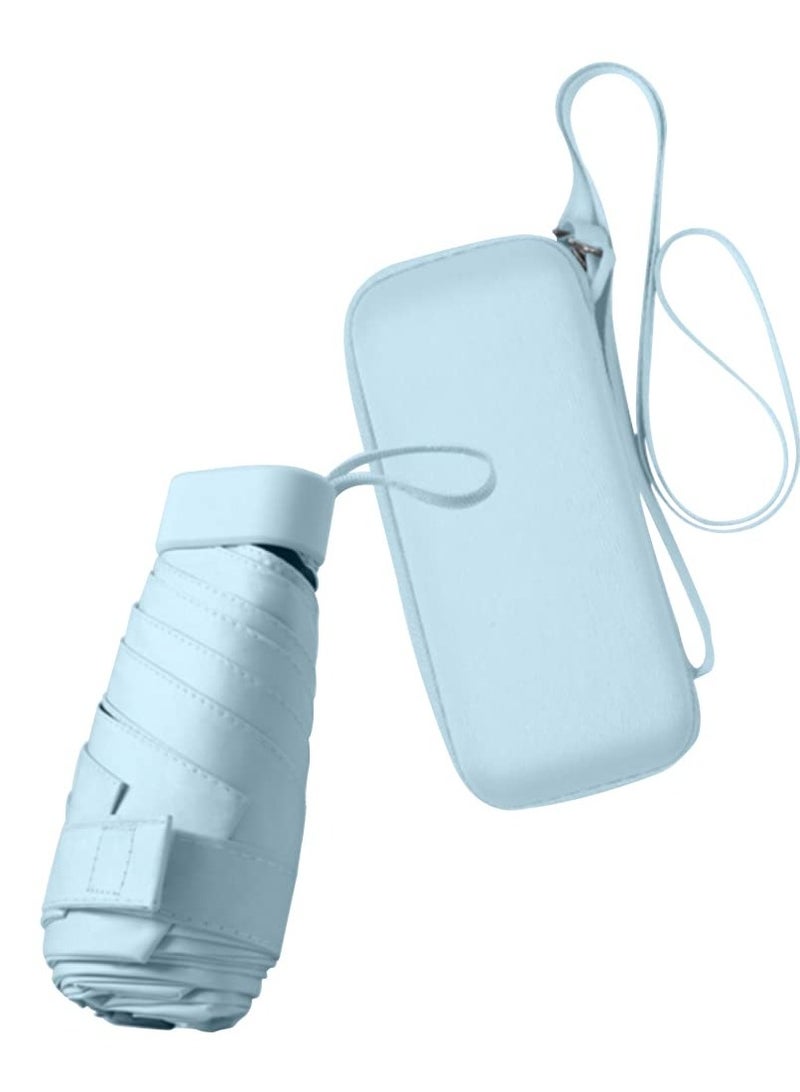 مظلة السفر للشمس والمطر للمشي مع حقيبة، مظلة UV مدمجة للشمس والمطر، خفيفة الوزن وقابلة للحمل، مظلة مقاومة للرياح لحماية UV للنساء والرجال - Image 1