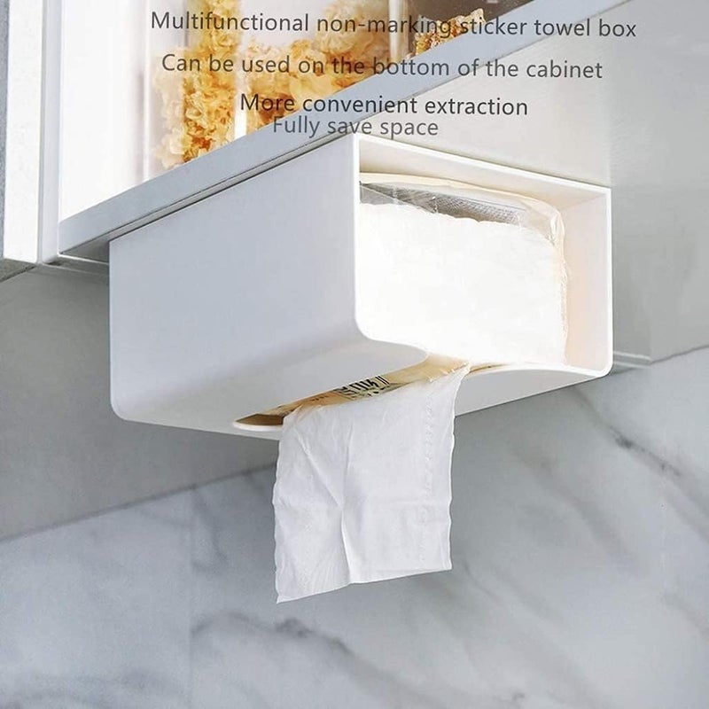 Goodern Wall Mounted Tissue Box Holder - Modern Rectangular Design for Kitchen and Bathroom - Image 3