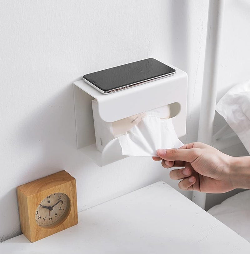 Goodern Wall Mounted Tissue Box Holder - Modern Rectangular Design for Kitchen and Bathroom - Image 1