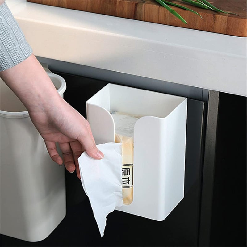 Goodern Wall Mounted Tissue Box Holder - Modern Rectangular Design for Kitchen and Bathroom - Image 2