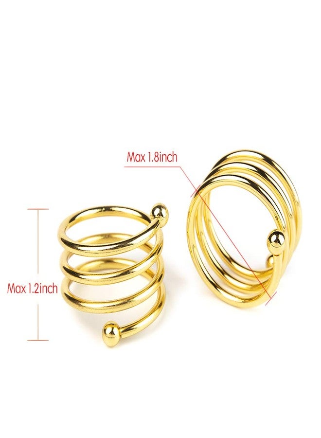Jofefe 6Pcs Gold Napkin Rings Round Napkin Ring Set of 6 Napkin Holders for Cloth Napkins for Wedding, Thanksgiving, Fall Party, Valentines Day, Easter Table Decor. - Image 3