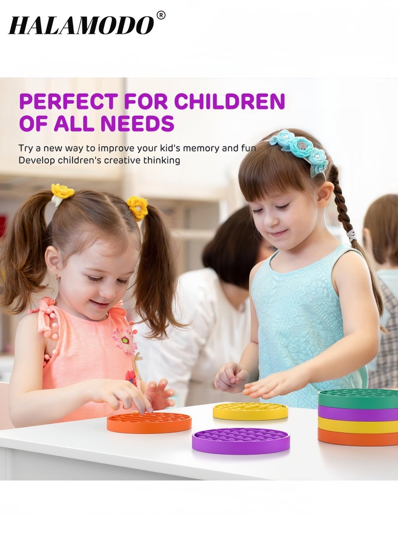 هالامودو لعبة فقاعة سيليكون قابلة للضغط لعبة حسية لتخفيف التوتر للأطفال والكبار لعبة تخفيف القلق لعبة حسية للأطفال ذوي التوحد - Image 2