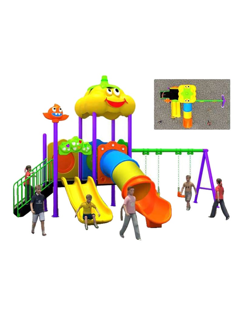 MYTS Mega Garden Terky Playground with Swings & Slides | Outdoor Kids Playground Playset | Heavy-Duty Weather-Resistant Activity Center | 450 × 280 × 300 cm - Image 1