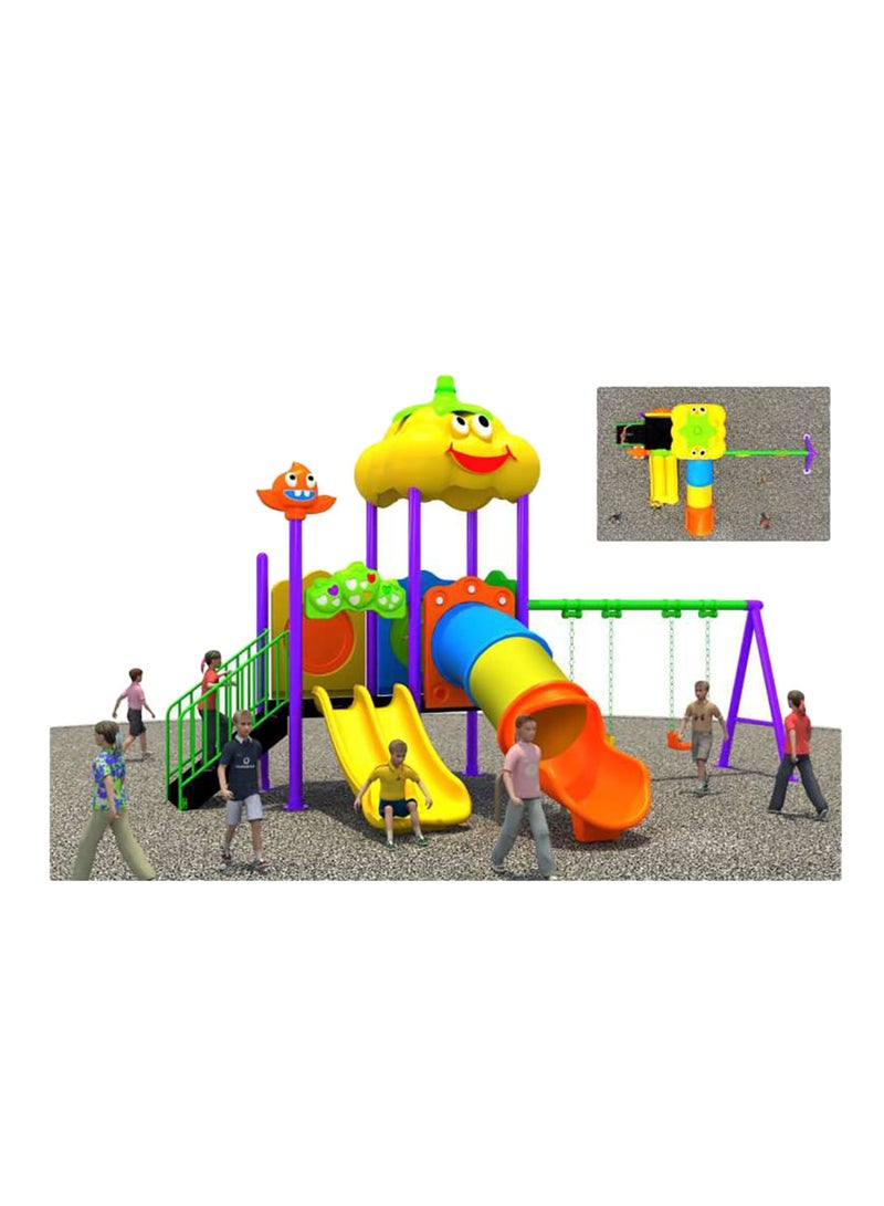 MYTS Mega Garden Terky Playground with Swings & Slides | Outdoor Kids Playground Playset | Heavy-Duty Weather-Resistant Activity Center | 450 × 280 × 300 cm - Image 2