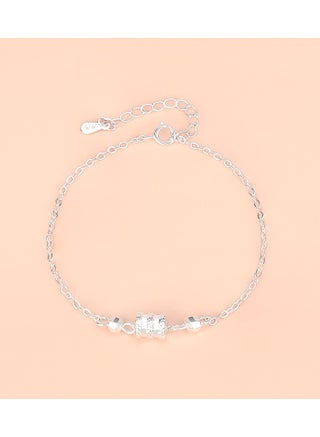 Little waist bracelet [white silver]