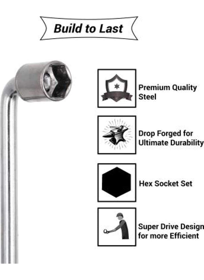 Generic Exotic Arcade Heavy Duty Hex socket ratchet handle Spanner Set 10 pcs set 81011121314171921 mm  - Image 3