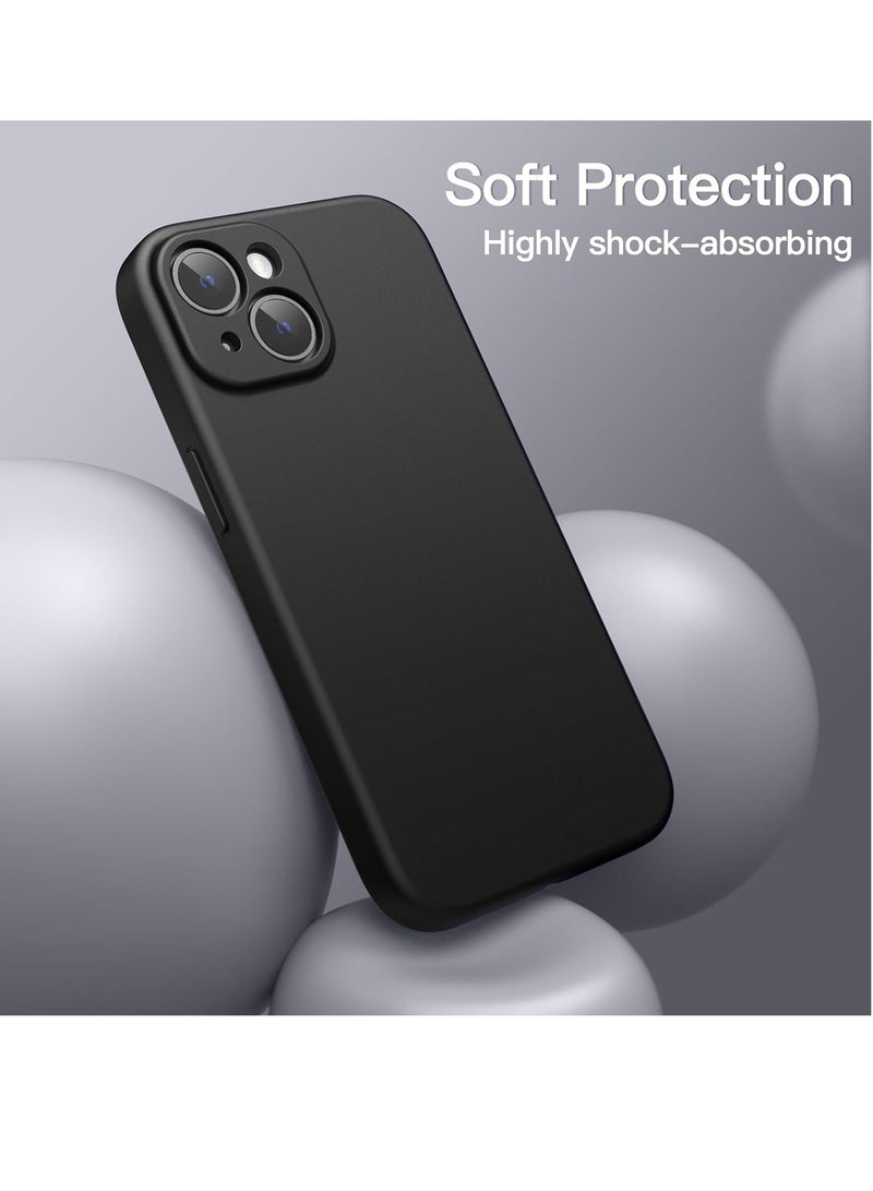 ELTRAZONE Magnetic Silicone Case for iPhone 15 6.1-Inch, Compatible with MagSafe, Phone Cover with Camera Lens Full Protection (Black) - Image 5