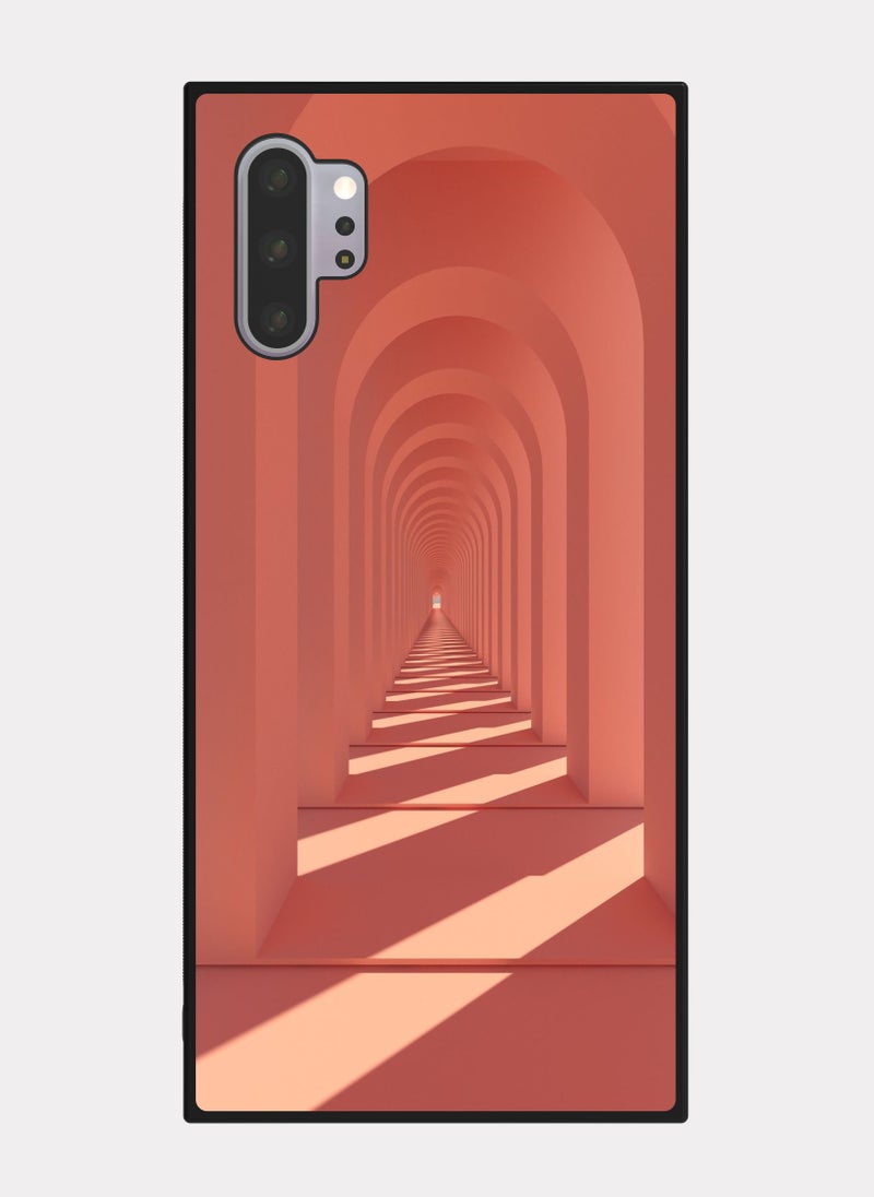 بكسلات كفر سامسونج جالكسي نوت 10 بلس ممر معماري مقوس وردي - Image 1