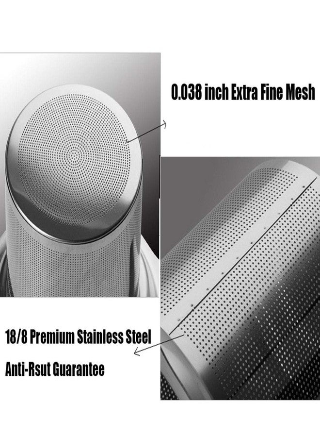 Daycount Stainless Steel Reusable Filter, Tea Baskets Mesh Coffee Espresso Strainer Dripper With Holder - Image 4