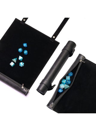 2 In 1 Dice Rolling Mat & Zippered Dice Holder Dice Tray Compatible With Dnd Polyhedral Dice Dungeons And Dragon (Black) - pzsku/Z44AB9143FC3AD7044F25Z/45/_/1720004430/6bdba94c-92fb-4772-b975-1ab89cd07370