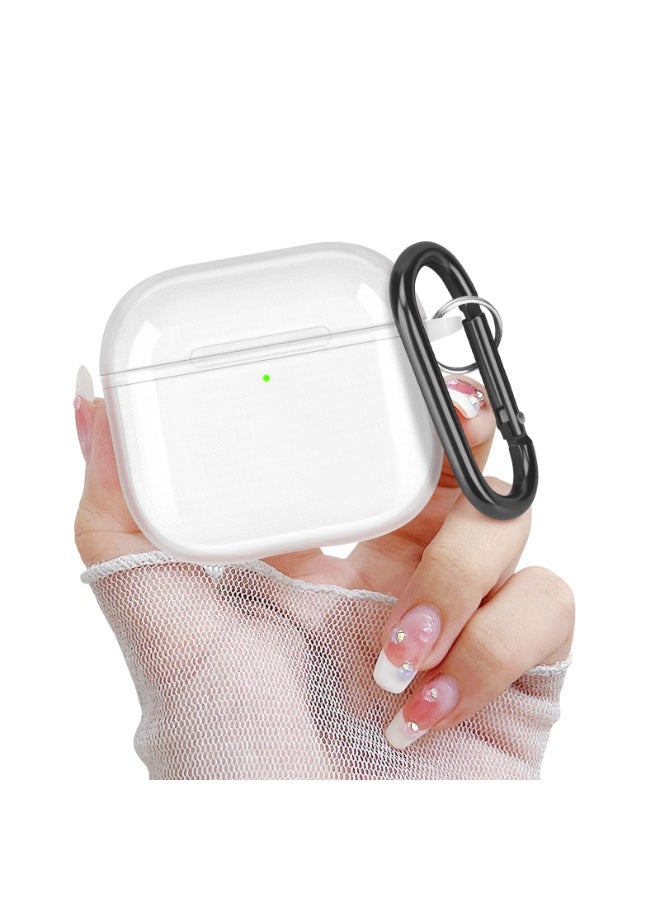 Suitable For Airpods Pro 3 Protective Case With Cleaning Kit, Soft Silicone Protective Case Suitable For Apple Airpods Pro 3 Women And Men, Airpods Pro Protective Case Accessory With Keychain,White - Image 2