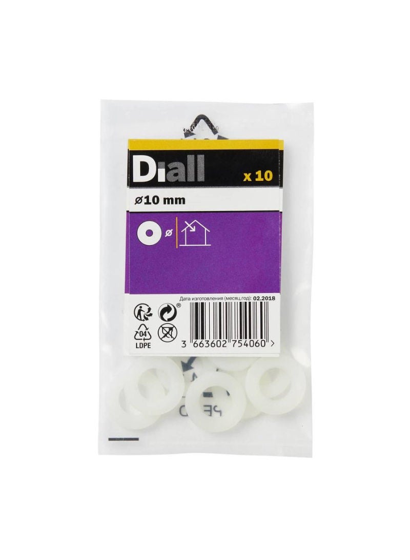 Nylon Washer Pack M10 10 Piece 