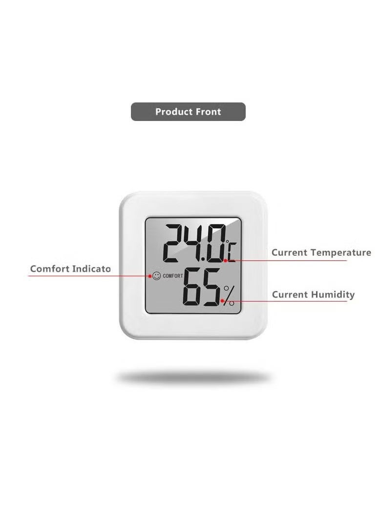 UanTii Mini LCD ميزان الحرارة الرقمي الرطوبة في الأماكن المغلقة درجة حرارة الغرفة الرطوبة متر الاستشعار