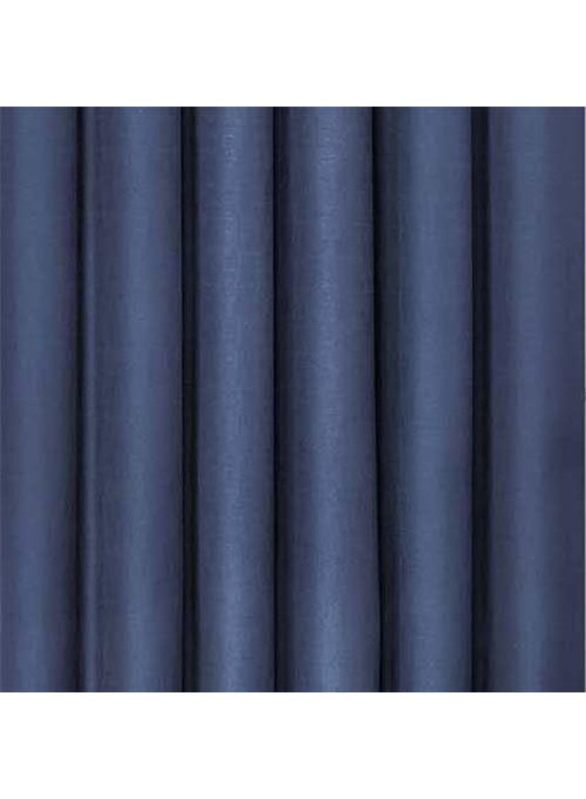 ECLIPSE Kendall Modern Scalloped Valance Rod Pocket Window Curtain for Kitchen or Bathroom 42 x 18 Denim - Image 5