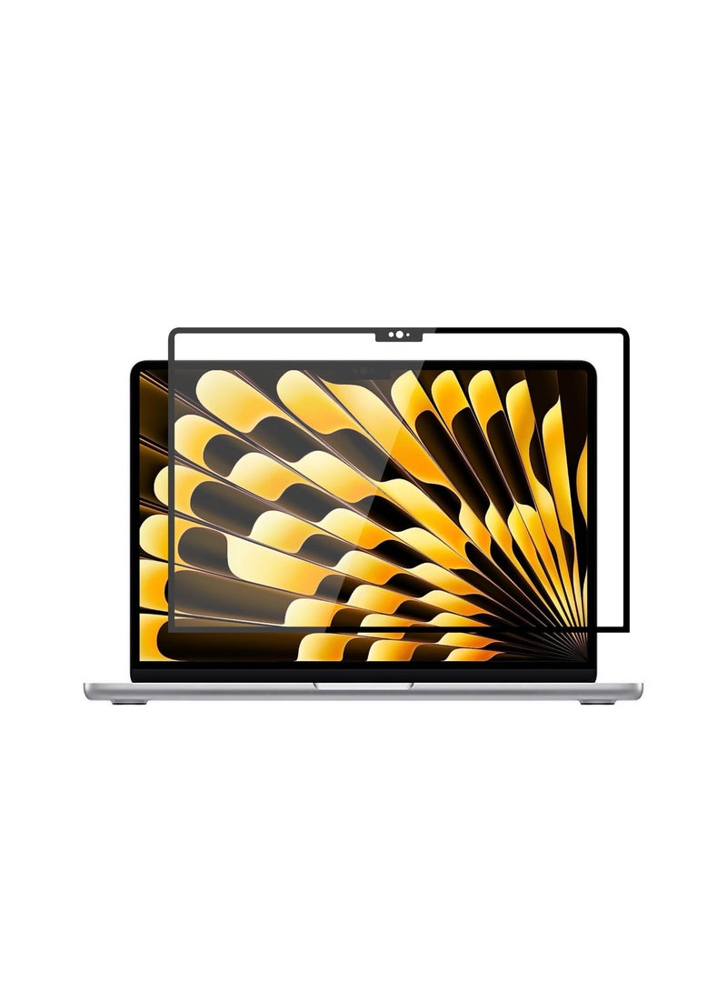KASTWAVE عبوة واحدة من واقي الشاشة الزجاجي القابل للإزالة لجهاز Apple 2023 MacBook Air 15.3 بوصة M2 Chip A2941، صلابة 9H، بدون فقاعات أو خطوط، مضاد للخدش، مضاد لبصمات الأصابع، شفاف - Image 1