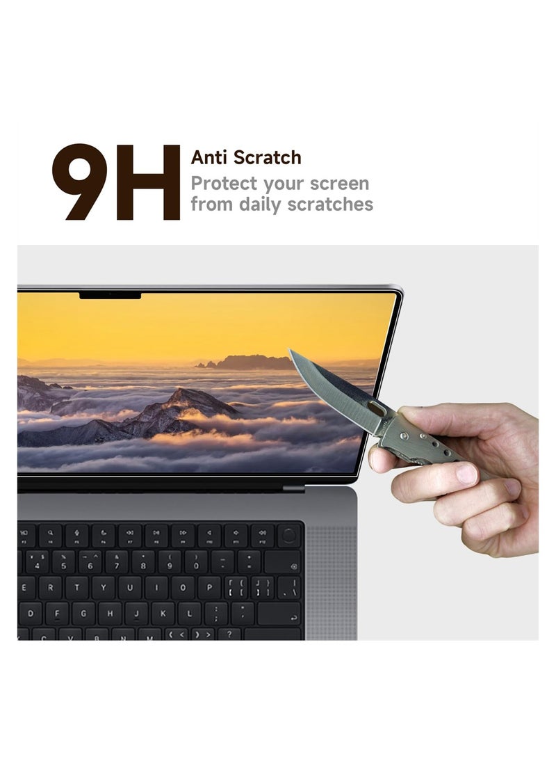 KASTWAVE عبوة واحدة من واقي الشاشة الزجاجي القابل للإزالة لجهاز Apple 2023 MacBook Air 15.3 بوصة M2 Chip A2941، صلابة 9H، بدون فقاعات أو خطوط، مضاد للخدش، مضاد لبصمات الأصابع، شفاف - Image 3