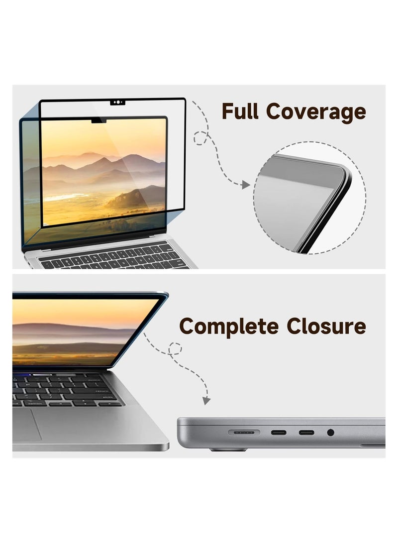 KASTWAVE عبوة واحدة من واقي الشاشة الزجاجي القابل للإزالة لجهاز Apple 2023 MacBook Air 15.3 بوصة M2 Chip A2941، صلابة 9H، بدون فقاعات أو خطوط، مضاد للخدش، مضاد لبصمات الأصابع، شفاف - Image 4