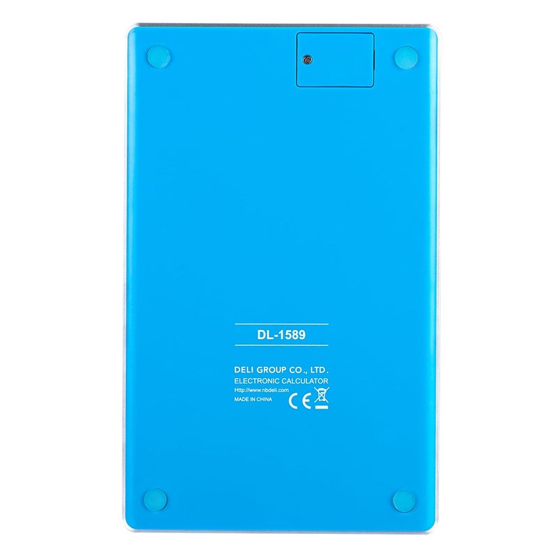Deli W1589 12 Digit Big Size Calculator with GT Function and Compact Large Display - 3 Years Warranty | Blue - Image 4