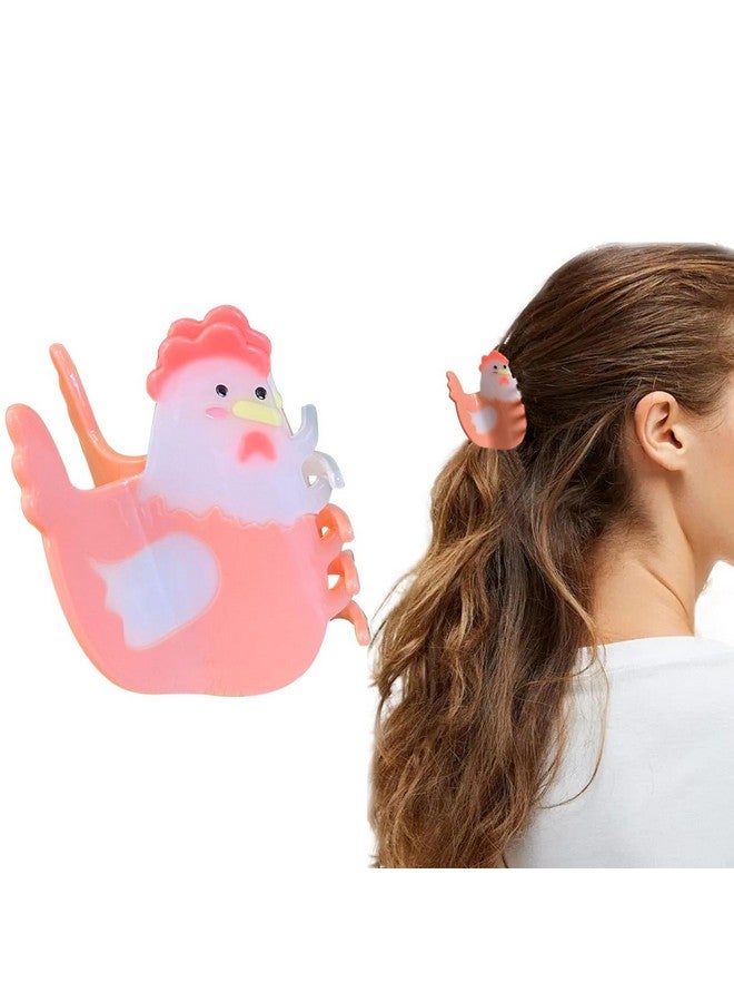 KuuGuu Chicken Claw Hair Clip, Korean Super Cute Animal Hair Clip Acetate Acid Anti-Slip Design Cartoon Barrettes 2024 New Interesting Big Hairpin For Women Girs Hair Accessories （1 Pcs-Chicken） - Image 1