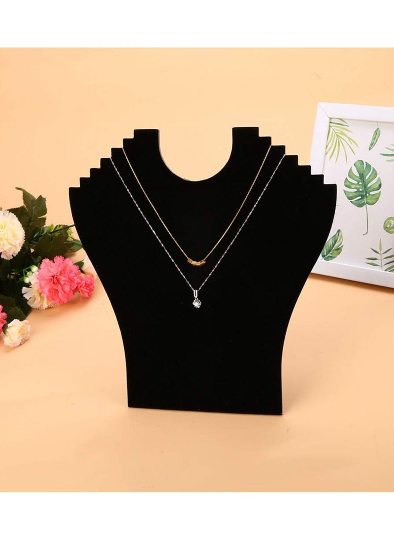 SYOSI Necklace Display Stand, Flannel Pendant Jewelry Organizer Stand Easel Hanging Holder with 6 Notches for Chains, Bracelets - Image 4