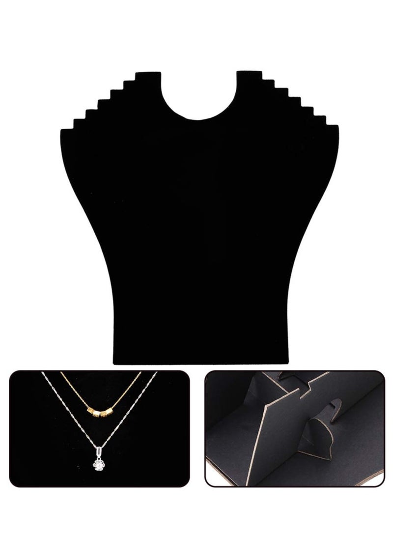 SYOSI Necklace Display Stand, Flannel Pendant Jewelry Organizer Stand Easel Hanging Holder with 6 Notches for Chains, Bracelets - Image 2