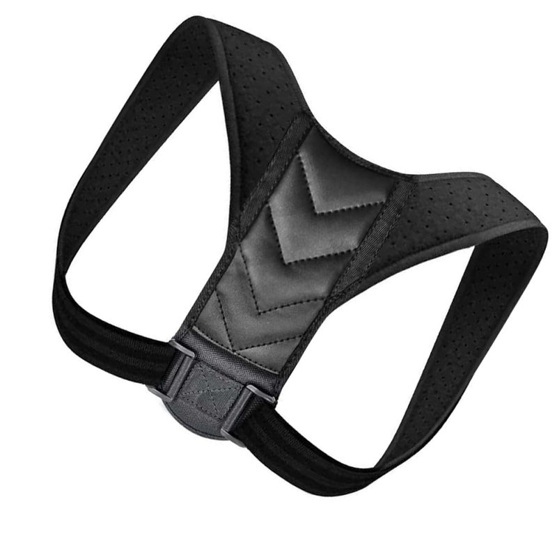 Adjustable Posture Corrector Belt Back Support Brace For Men And Women Black - Image 2