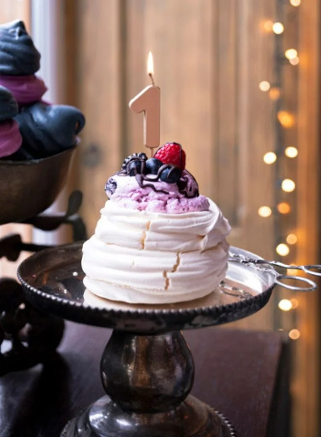 Share The Love Birthday Candle Number 1, rose gold, 4.5cm