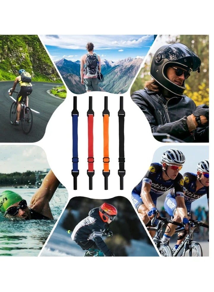 8 PCS Adjustable Glasses Strap Glasses Holder Sunglass Strap Universal Eyeglasses Strap Eye Glasses Holders Around Neck Sport Glasses Strap for Men Women Kids (4 Colors) - Image 2