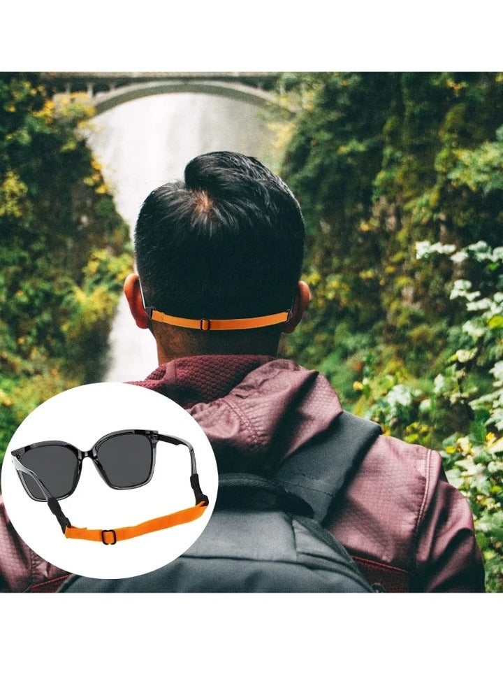 8 PCS Adjustable Glasses Strap Glasses Holder Sunglass Strap Universal Eyeglasses Strap Eye Glasses Holders Around Neck Sport Glasses Strap for Men Women Kids (4 Colors) - Image 3