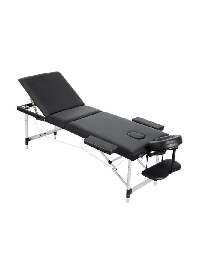 JCB CHIC سرير تدليك محمول، طاولة تدليك قابلة للطي، طاولة وشم لسرير الرموش قابلة للتعديل، طاولة سبا للصالون قابلة للتعديل بارتفاع إطار من الألومنيوم مع حقيبة حمل  - Image 3