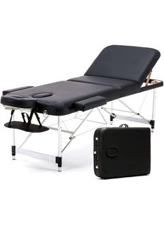 JCB CHIC Portable Massage Bed, Foldable Massage Table, Adjustable Lash Bed Tattoo Table, Aluminum Frame  Height Adjustable Salon Spa Table with Carry Case  - Image 2