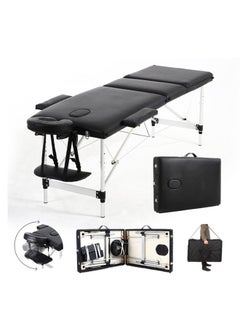 JCB CHIC Portable Massage Bed, Foldable Massage Table, Adjustable Lash Bed Tattoo Table, Aluminum Frame  Height Adjustable Salon Spa Table with Carry Case  - Image 1