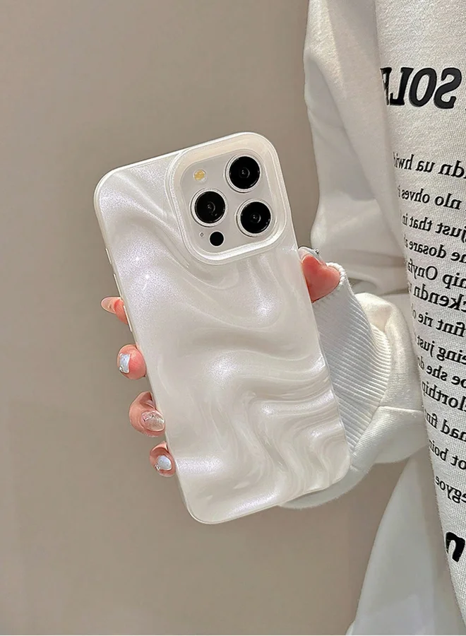 تايك تو غطاء آيفون بنسيج ثلاثي الأبعاد بنمط تموجات الماء