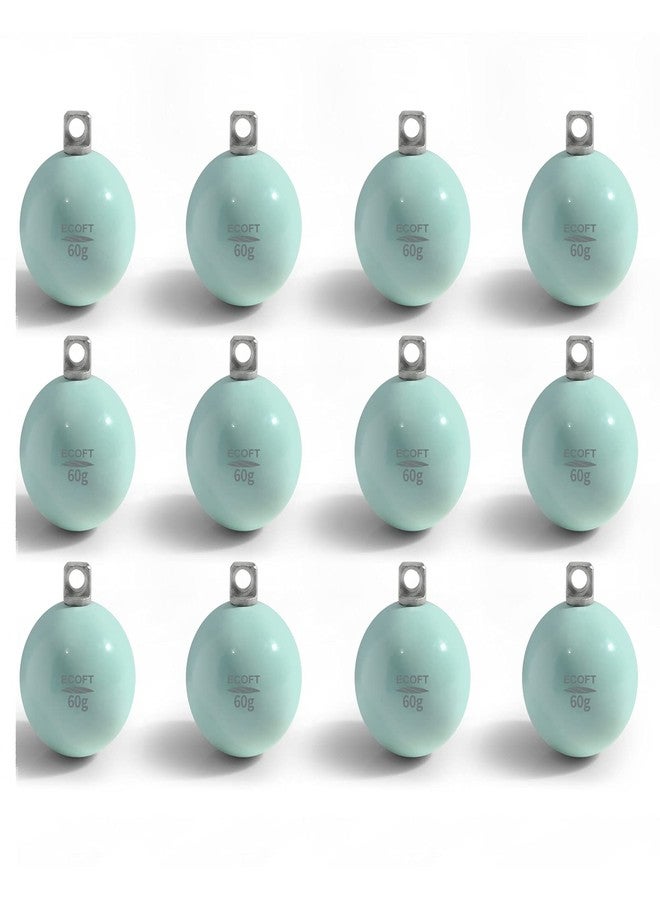 ECOFT Alloy Steel Fishing Weights Sinkers 20g-200g Coated Egg Sinkers Cannonball Weights Assorted Sizes Bag and Fish Weights Assortment Box Non-Lead Fishing Weights Saltwater Freshwater - Image 1