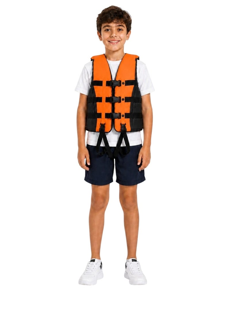 Life Jacket for Swimming and Water Activities – Equipped with Multiple Safety Straps and a Rescue Whistle – Adjustable to Fit Different Sizes - Image 3
