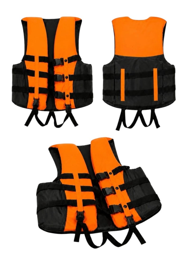 Life Jacket for Swimming and Water Activities – Equipped with Multiple Safety Straps and a Rescue Whistle – Adjustable to Fit Different Sizes - Image 4