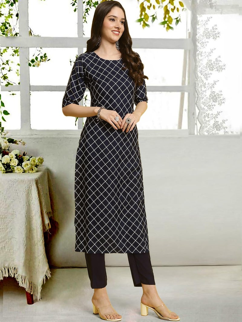 Tee Projekt Straight Kurta & Pant for Women Ethnic Kurta Set for Women (Pack of 2) - Image 4