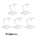 POMER Action Figure Stand 5 Pcs Transparent Assembly Action Figure Display Holder Base Model Support Stand Compatible with 6 HGRGSD Gundam 1144 Toy with Screwdriver - Image 3
