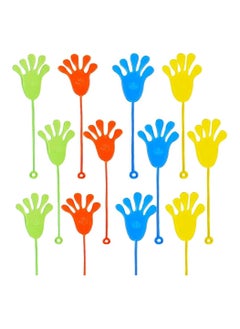 NQOOH 12 Piece Stretchy Sticky Hand Toy Set in Assorted Colors Sensory Stress Relief Toy Perfect for Party Favors and Kids' Gifts  - Image 1
